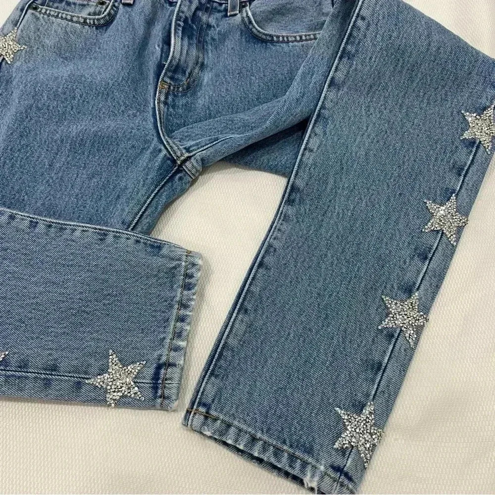 Carmar Alexander Ezra Rhinestone Star Jeans size 24 - Picture 8 of 14